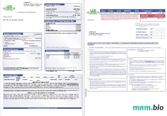 Tanzania CRDB Bank wyciąg z kredytu hipotecznego w formatach Word i PDF, 3 strony 1-2